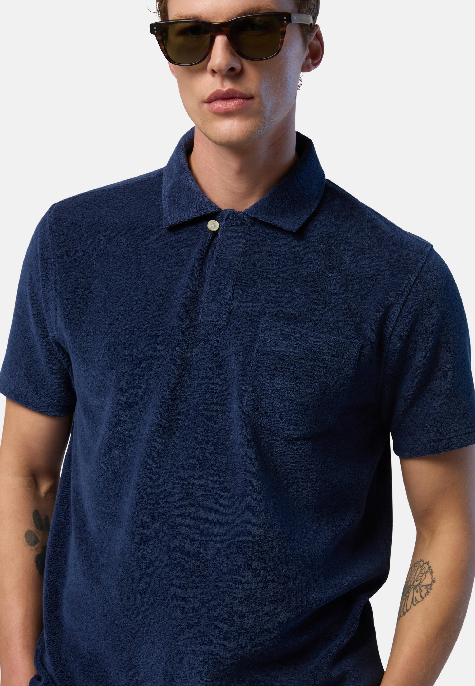 Polo uomo in spugna 5/7