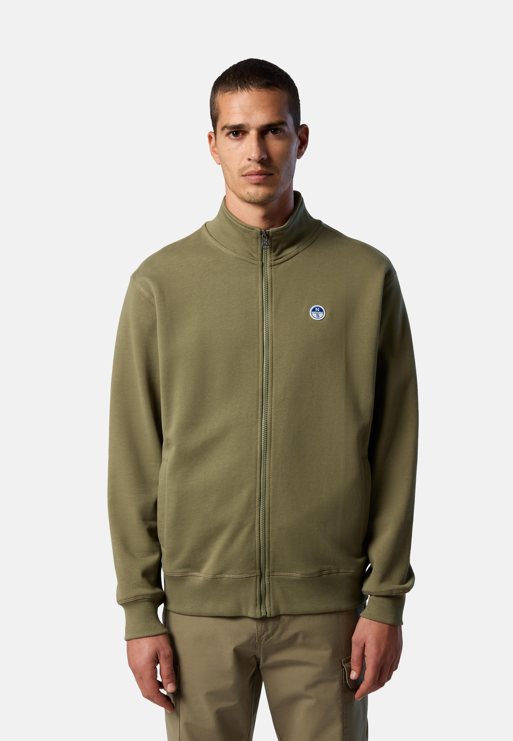 Sweat-shirt zippé avec écusson logo pour homme 7/7