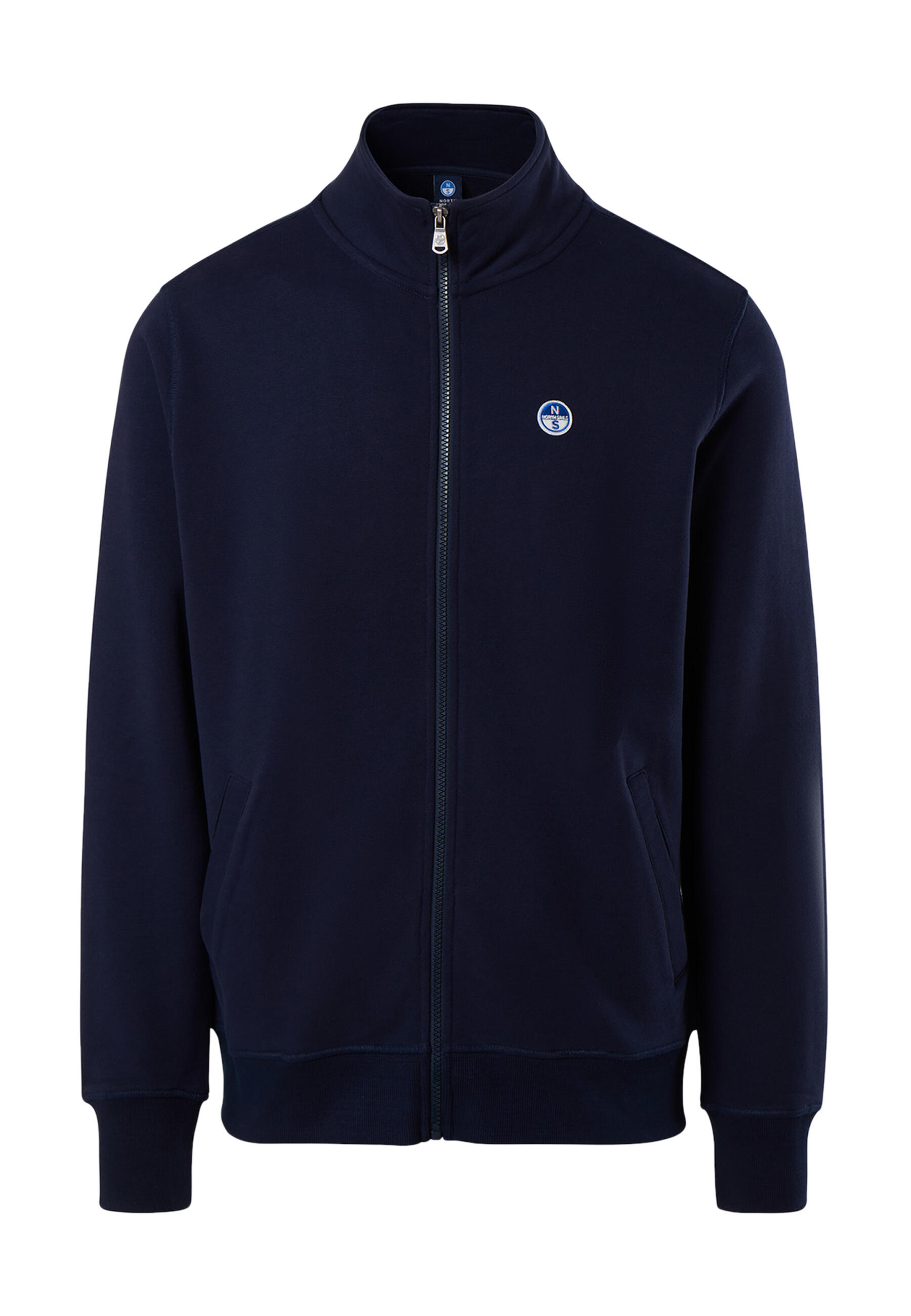 Sudadera con cremallera completa y parche con logotipo para hombre 7/7