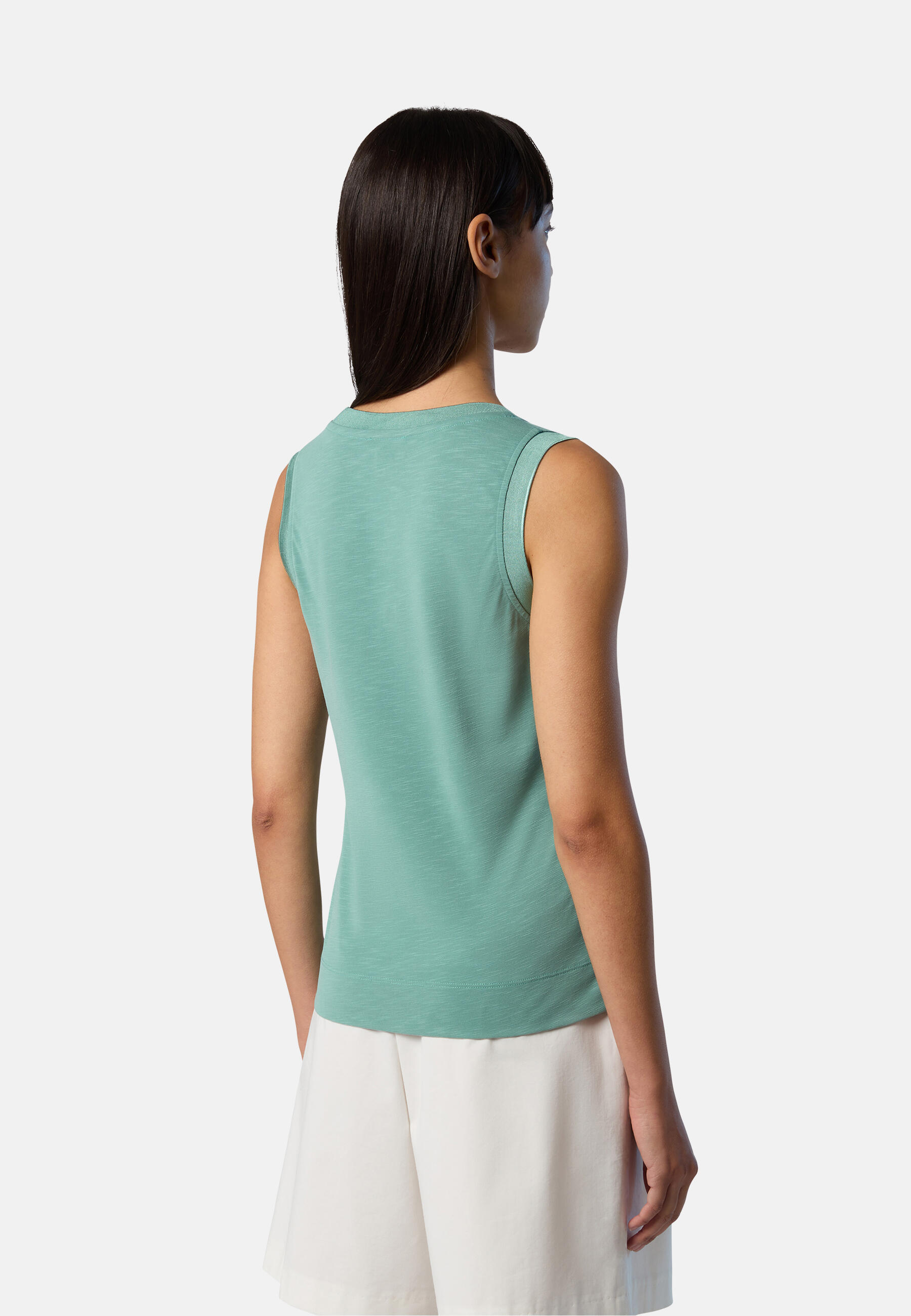 Camiseta de tirantes Jersey flameado para mujer 4/7