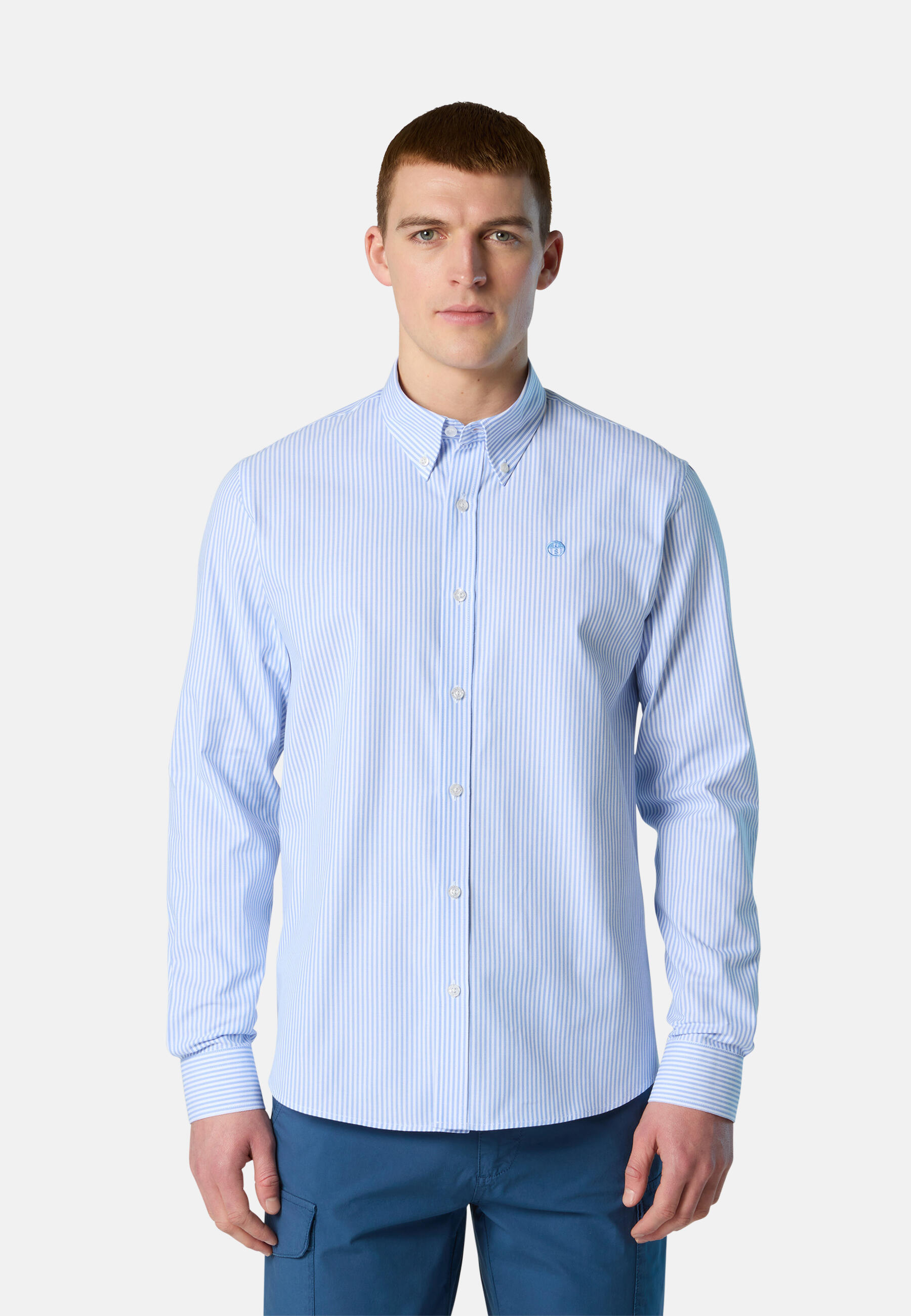 Camisa Oxford de rayas para hombre 7/7
