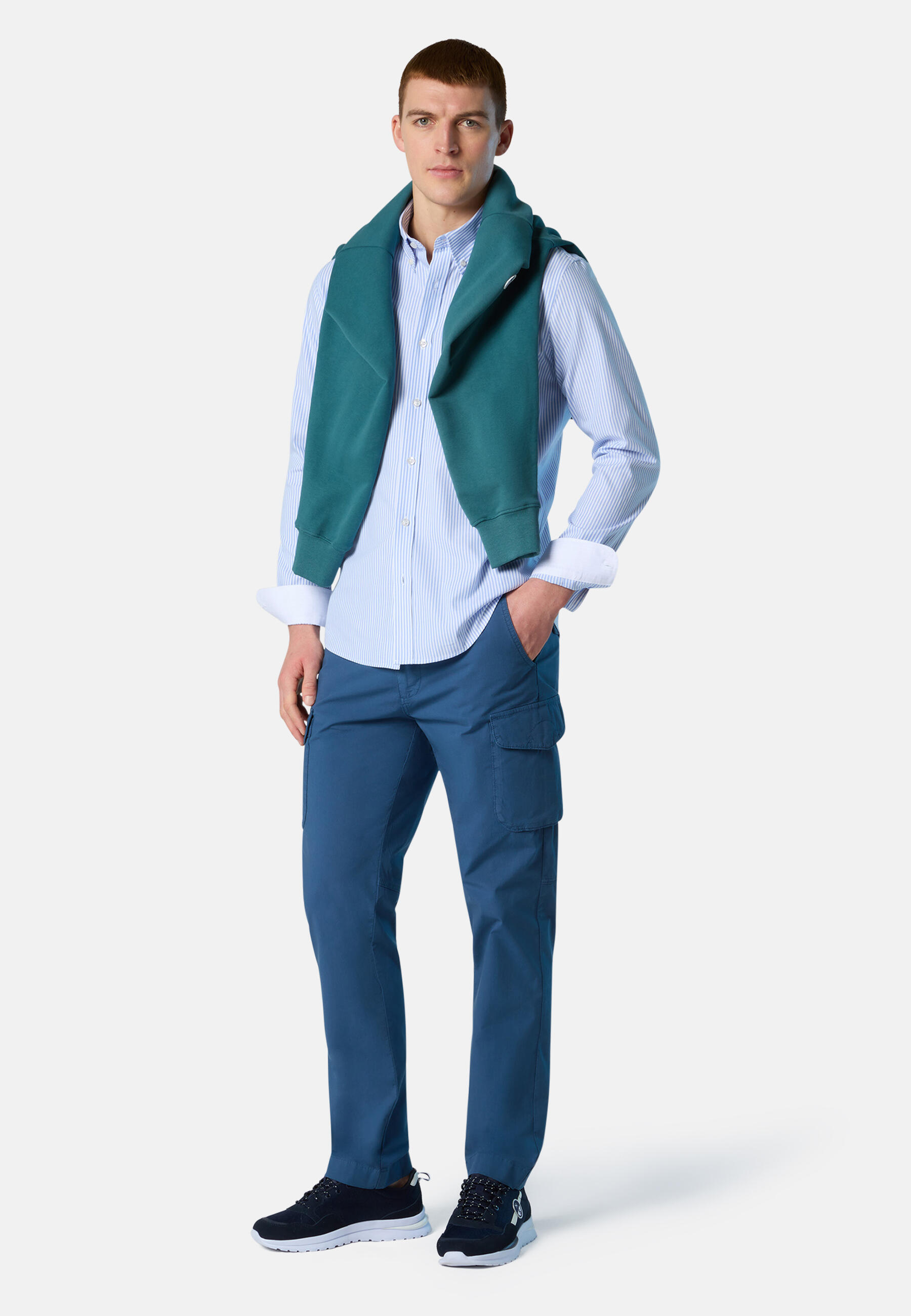 Camisa Oxford de rayas para hombre 6/7