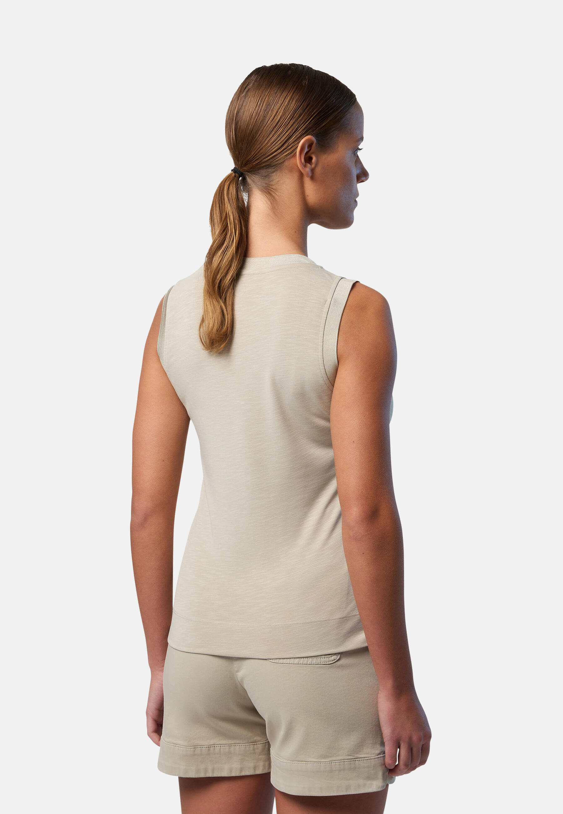 Camiseta de tirantes Jersey flameado para mujer 4/7