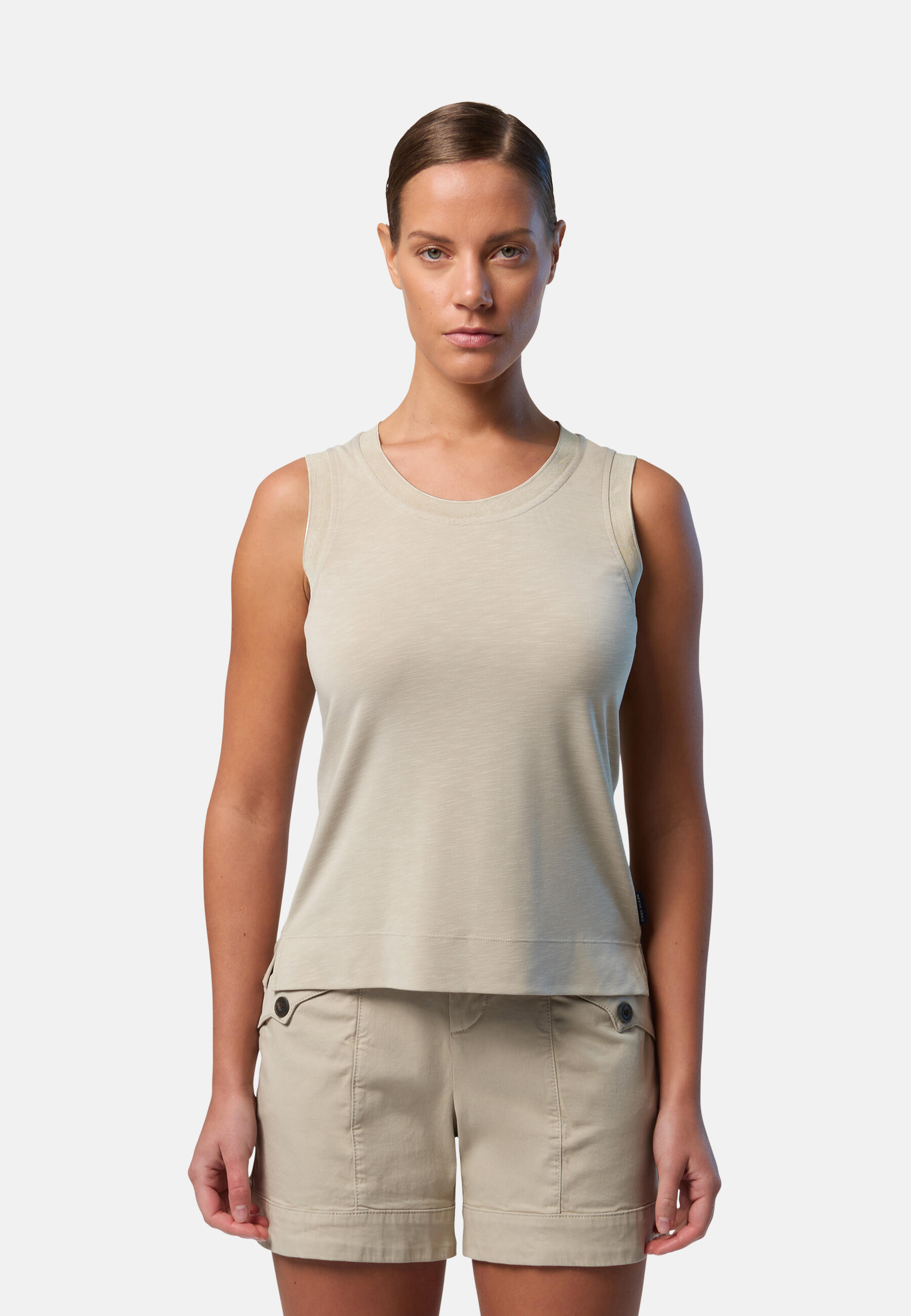 Camiseta de tirantes Jersey flameado para mujer 7/7