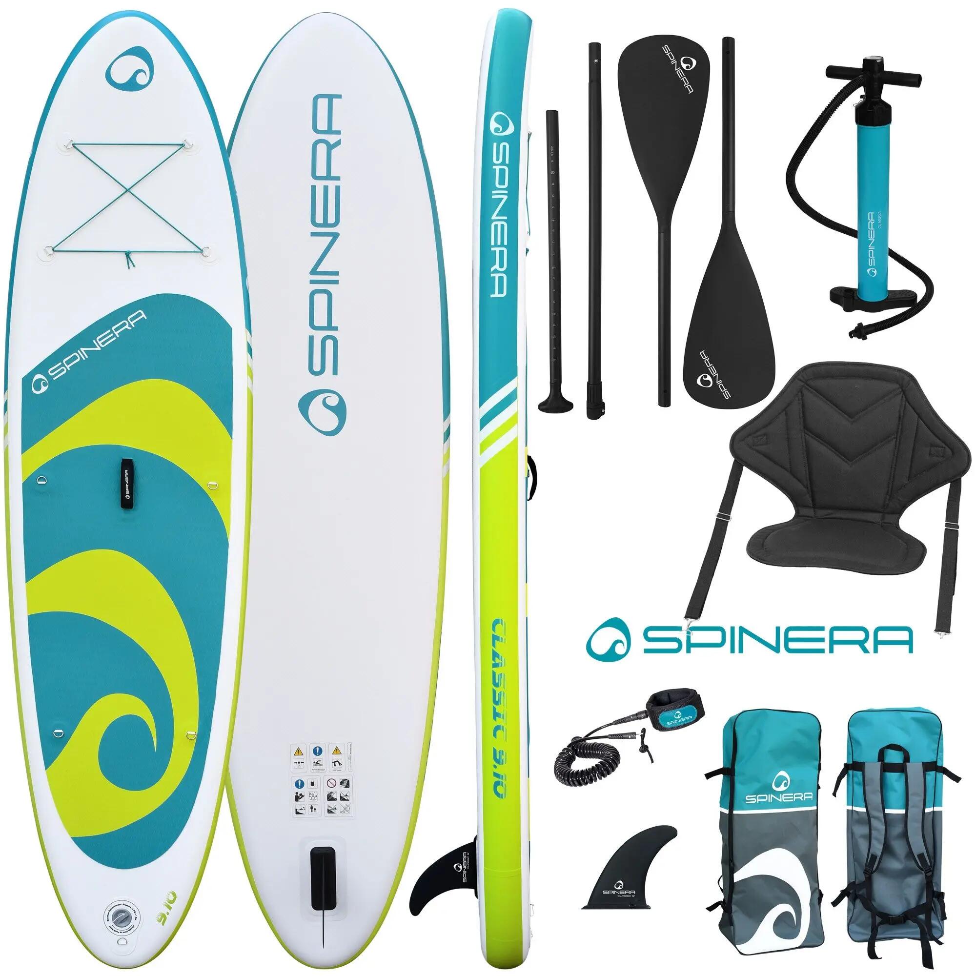 SPINERA Spinera SUP Classic 9.10 Pack 3 - 300x76x15cm | Set + Dualpaddle & Kayakseat