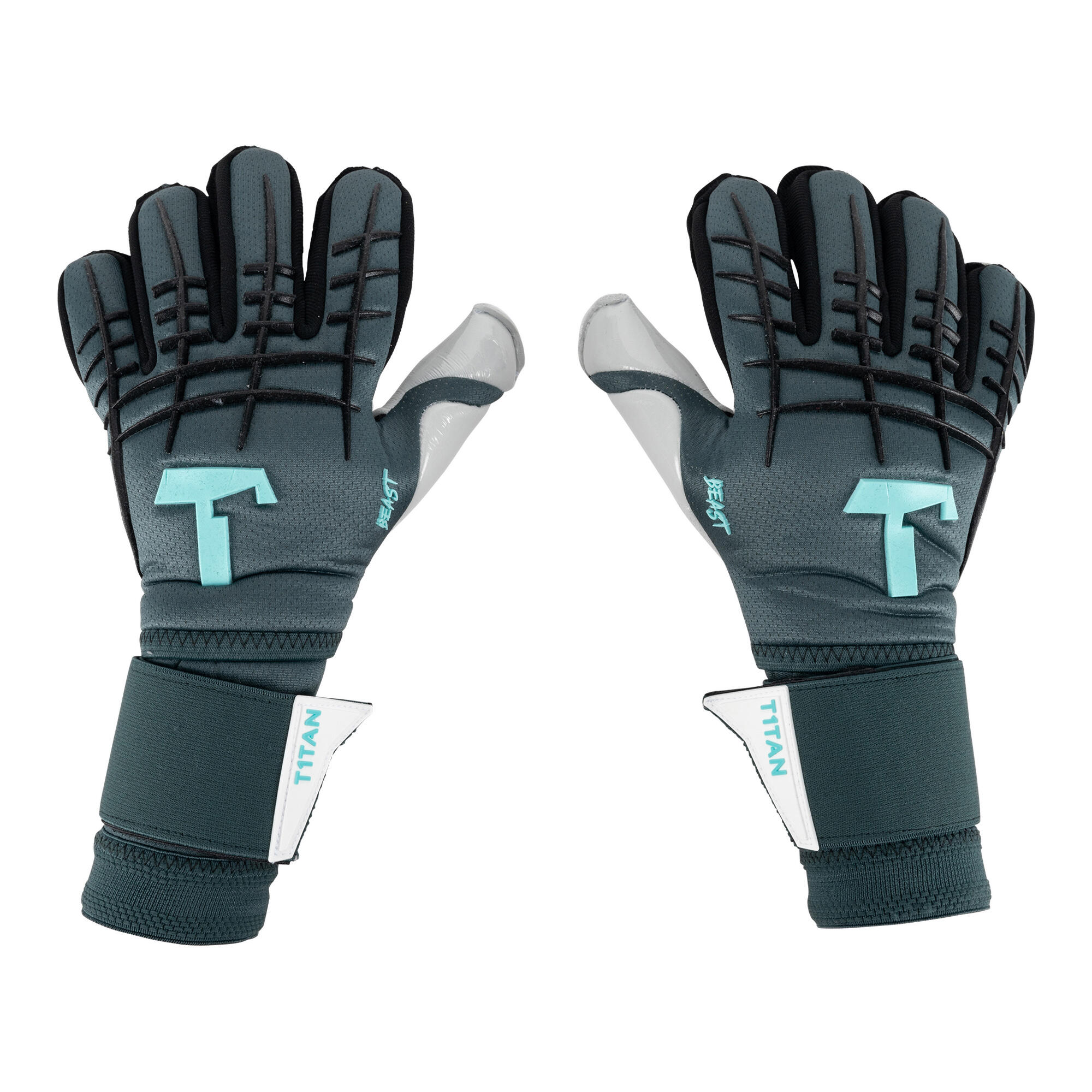 Guanti da portiere adulto Petrol Beast 3.0 con stecche 5/6