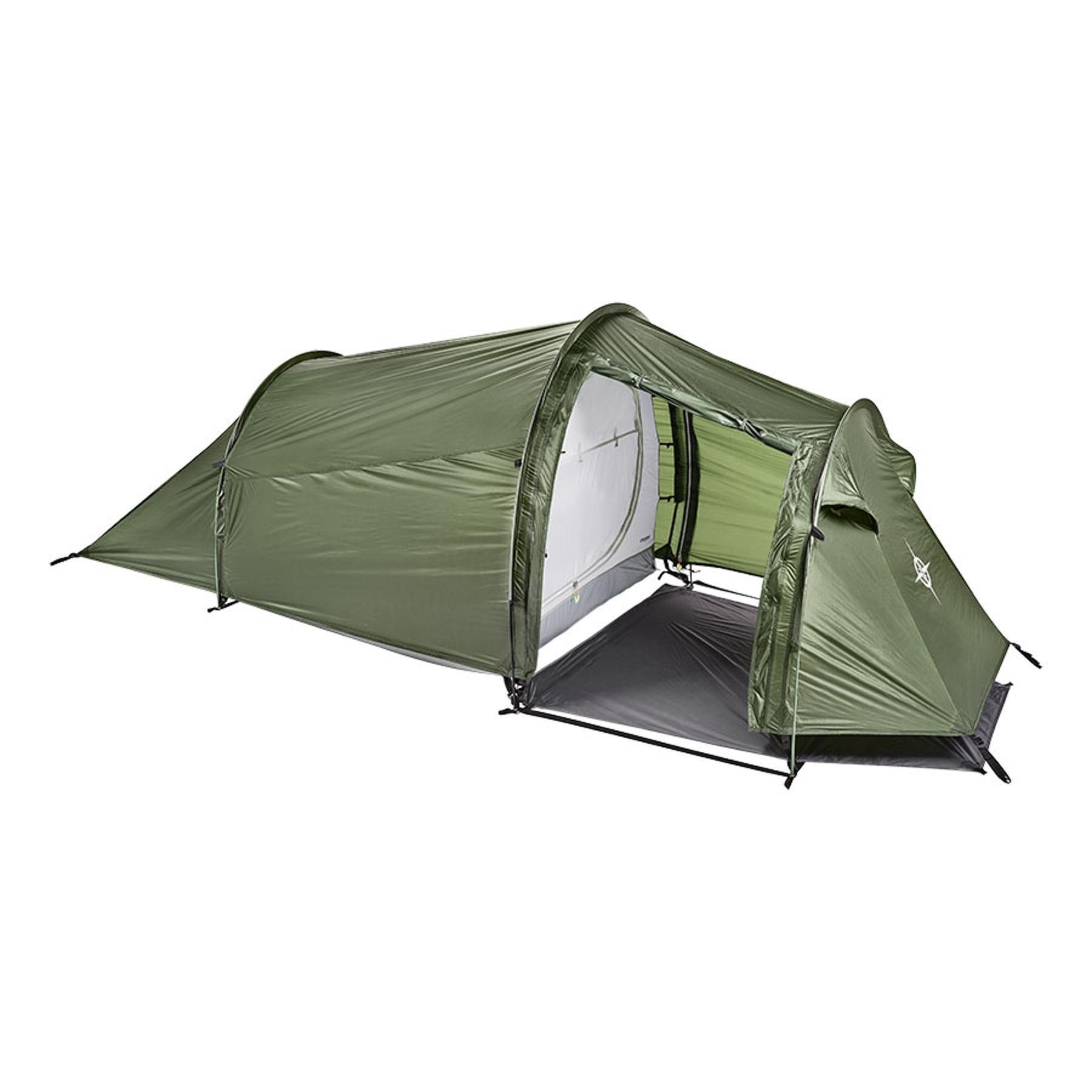 Tente de Camping Légère Columbus Tunnel 2 Kaki 3/5