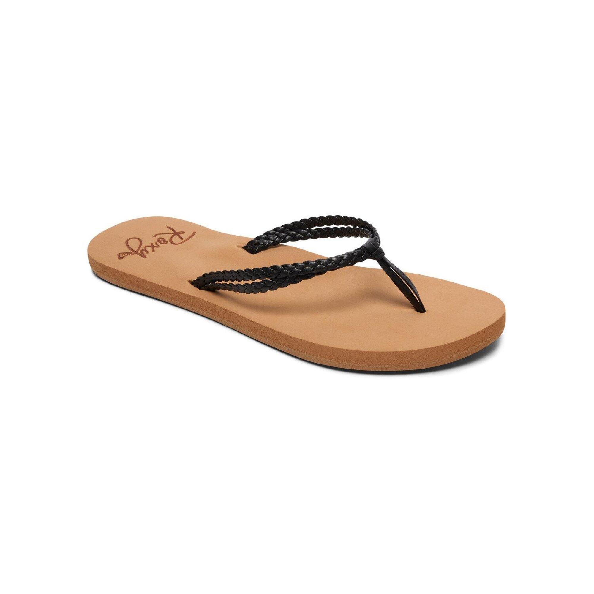 Roxy - Sandales Costas Noir Femme - Tongs - Noir - 38,5 - Decathlon
