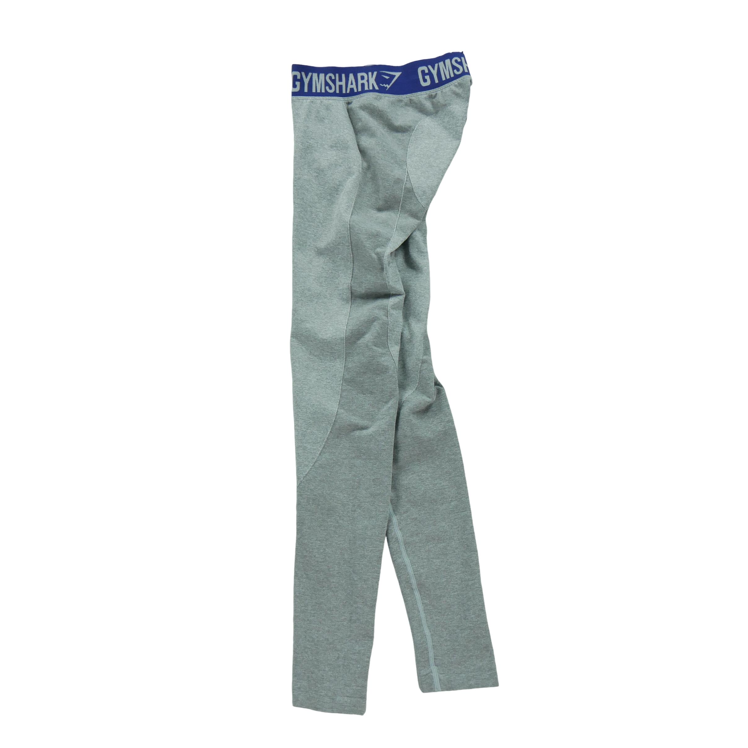 Segunda vida - calças leggings cinza de fitness seco para mulheres - como novo