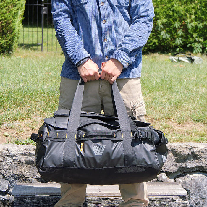 Mochila de viaje Duffel 60L negra 3/7