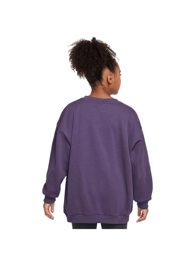 Sudaderas jerseys polares para Niño Nike Spotswear club fleece Morado 2/3