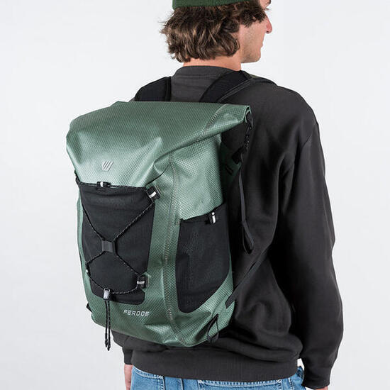 Sac à dos étanche 25l vert Feroce