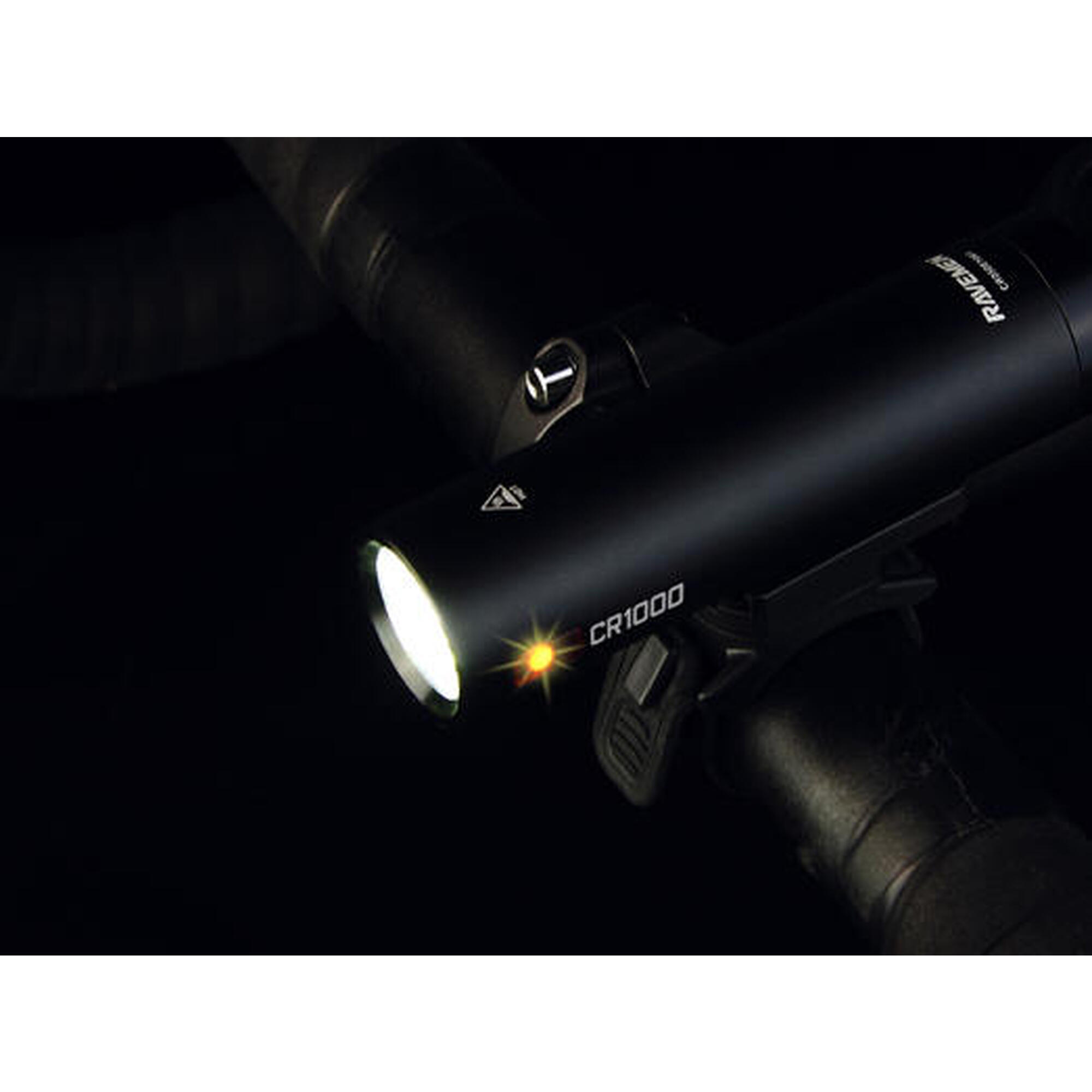 Lampa frontală USB Ravemen CR1000 1000 lumeni pentru bicicletă