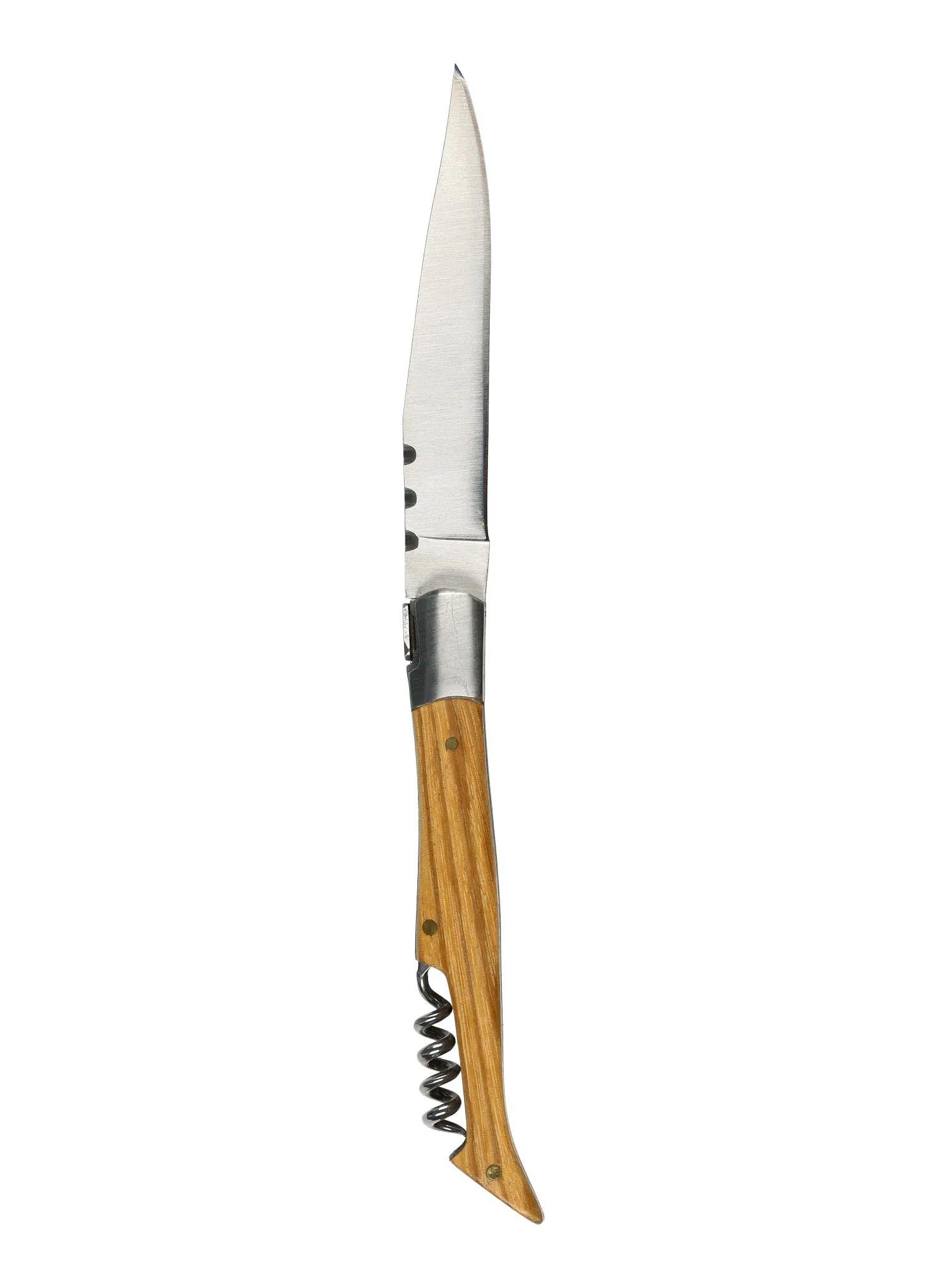 Nóż turystyczny składany Baladeo Tradition 12 cm - zebrano/kork 7/7