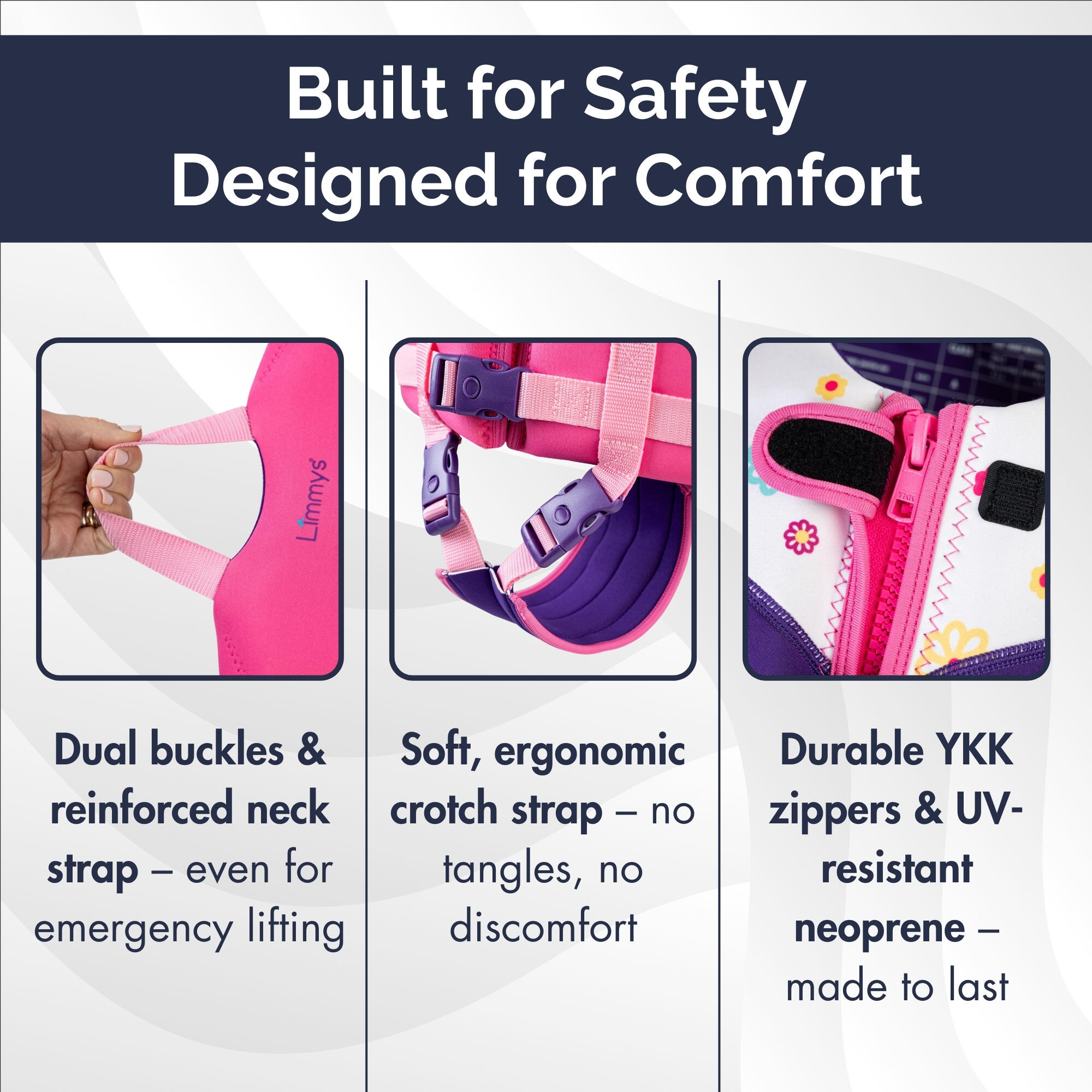 Colete de natação de neoprene para crianças 6/8