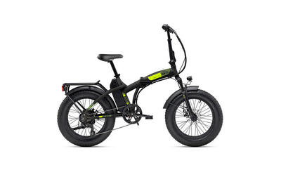 Elektrische compacte fiets / vouwfiets n-ver folding 9.2. 20 inch. zwart-lime