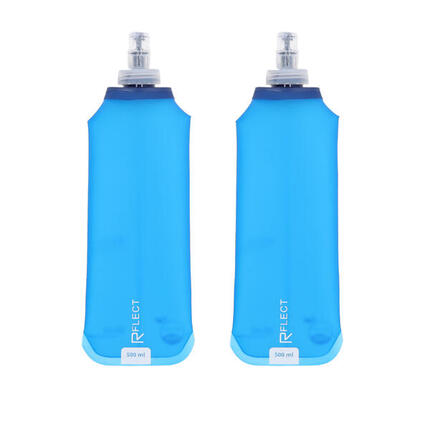 Lot de deux gourdes souples multisport 250ml