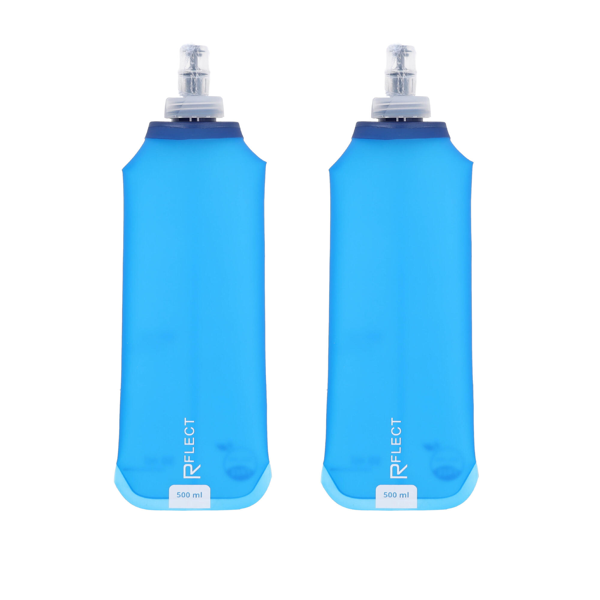 R'FLECT Set van twee 500 ml multisport waterflessen