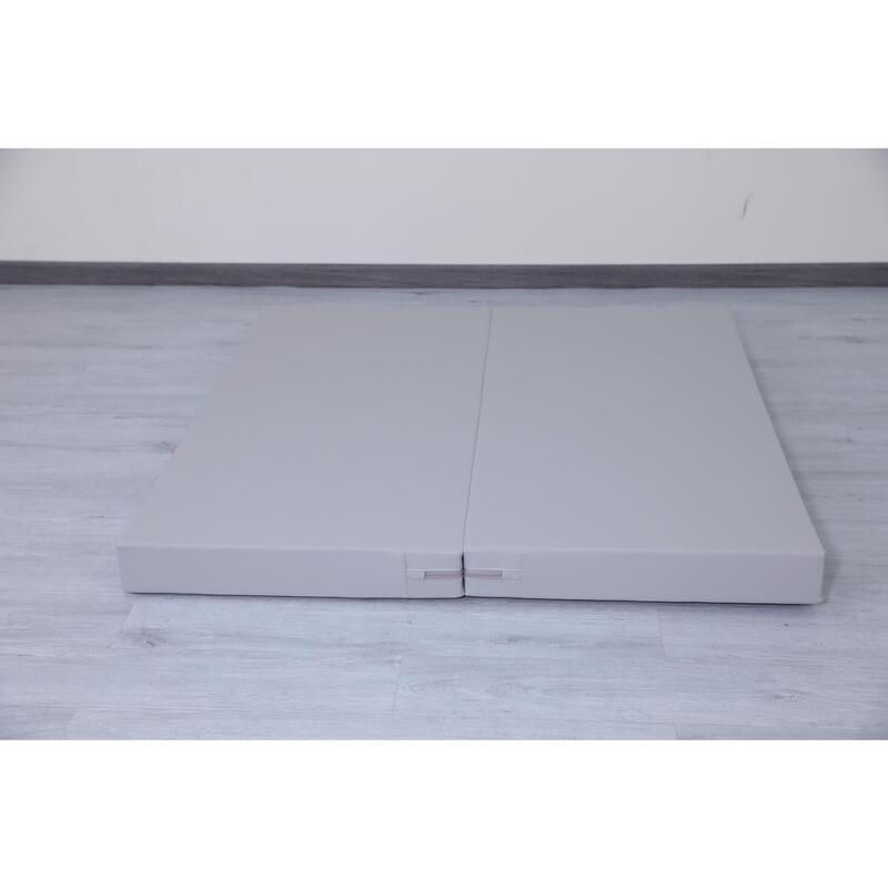 Copii Saltea Gimnastică Pliabilă 2 Secțiuni 120x120x10 cm Satellite Gri