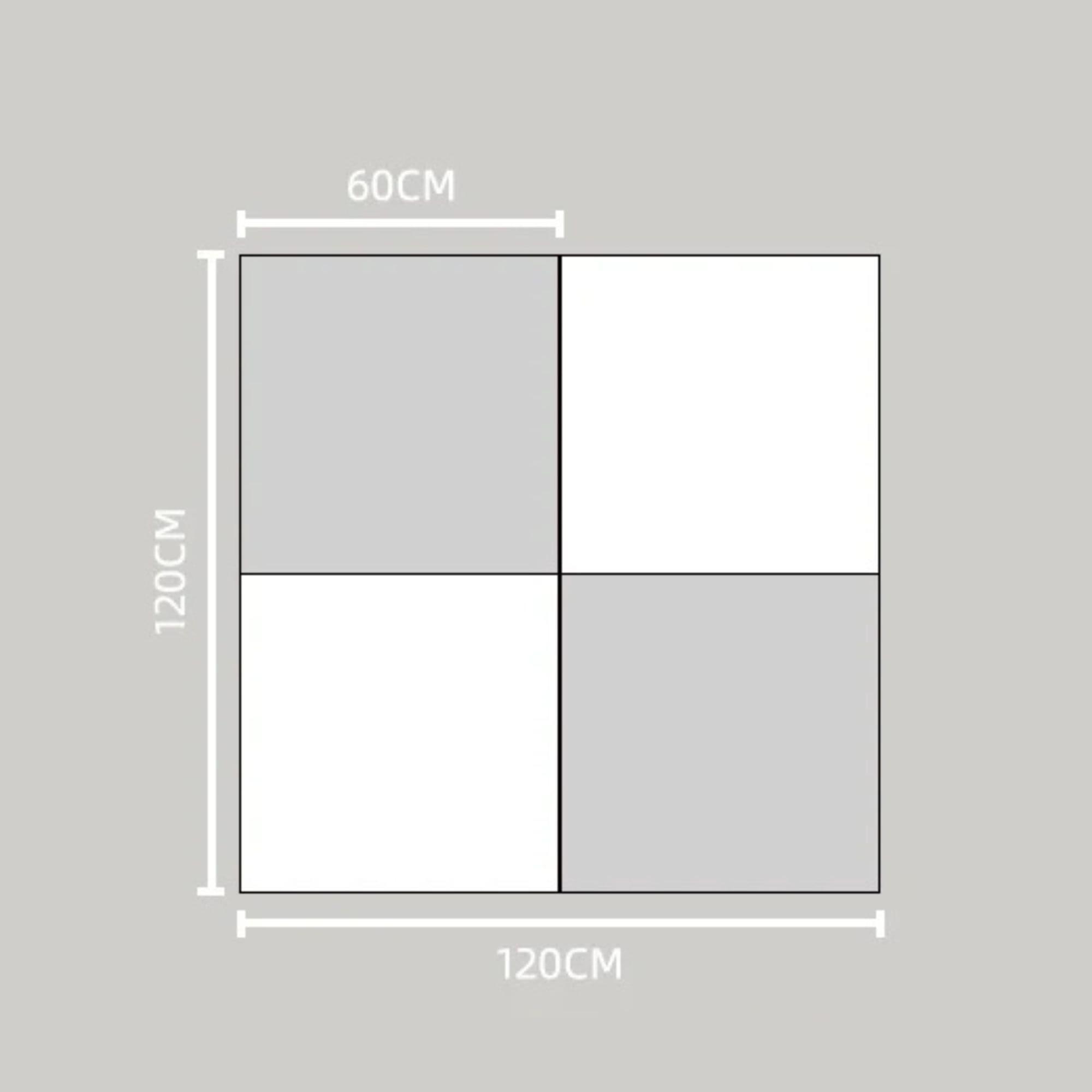 Colchoneta de gimnasia Satellite 150x150x4 cm – 4 partes 6/7