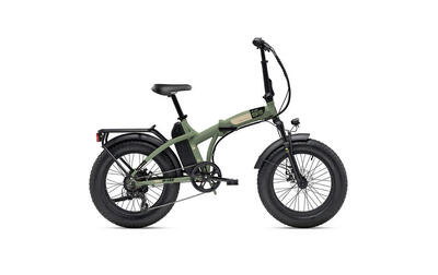 Elektrische compacte fiets / vouwfiets n-ver folding 9.2. 20 inch. olijfgroen