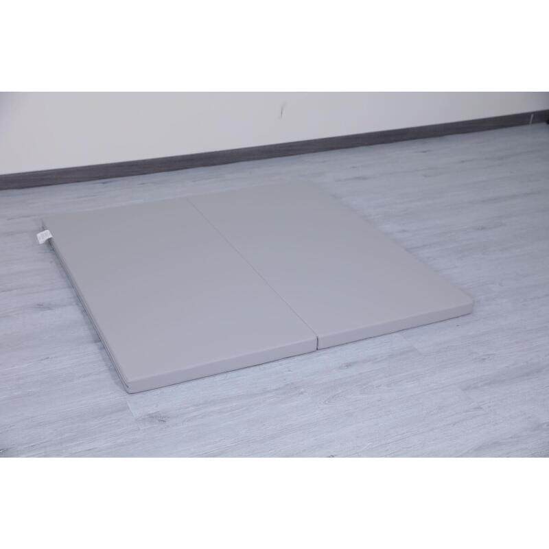 Copii Fitness Saltea Gimnastică Pliabilă 2 Secțiuni 120x120x5 cm Satellite Gri
