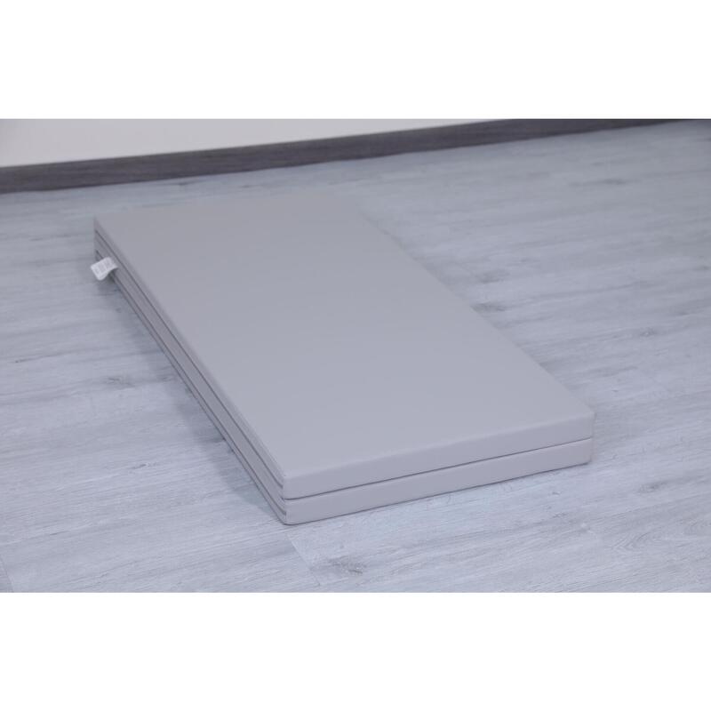 Copii Fitness Saltea Gimnastică Pliabilă 2 Secțiuni 120x120x5 cm Satellite Gri