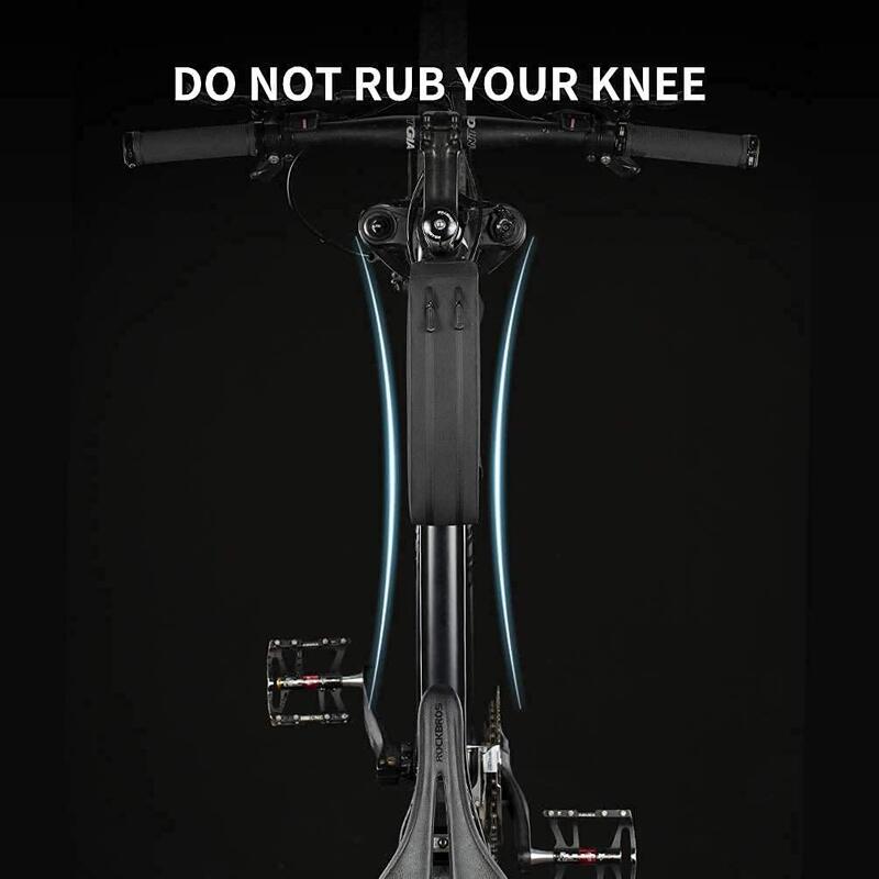 ROCKBROS Sacoche Cadre Vélo VTT Sacoche de Guidon Top Tube Vélo, Noir, 1L