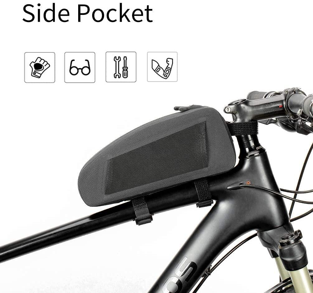 ROCKBROS Sacoche Cadre Vélo VTT Sacoche de Guidon Top Tube Vélo, Noir, 1L 3/7