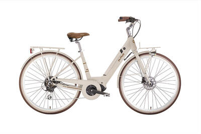 Elektrische stadsfiets e-lite lady 28 inch. crème