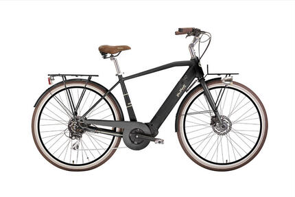Vélo électrique urbain E-LITE MAN 28 pouces, noir