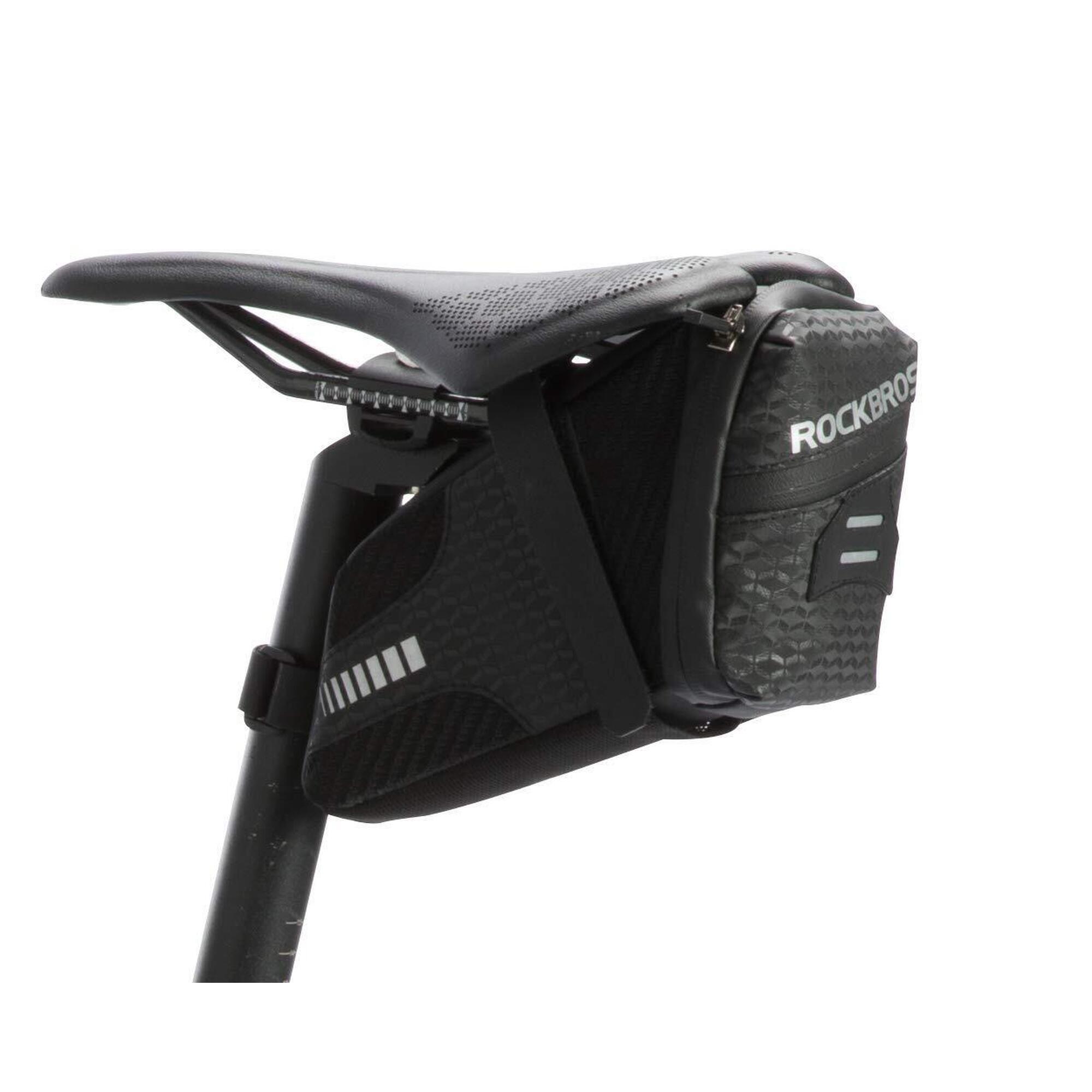 Rockbros - Rockbros Sacoche De Selle Vélo Vtt Cyclisme Sac De Siège Arrière1,5l Noir - Sacoche Selle Vélo - Noir - 1,5 L - Decathlon