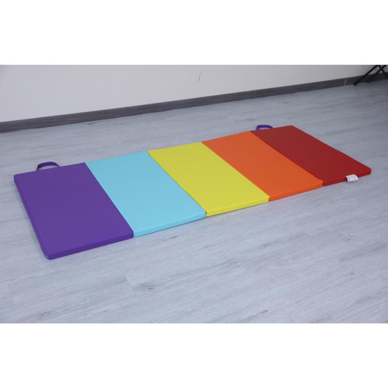 Copii Fitness Saltea Gimnastică 5 Secțiuni 195x75x3 cm Satellite Multicolor