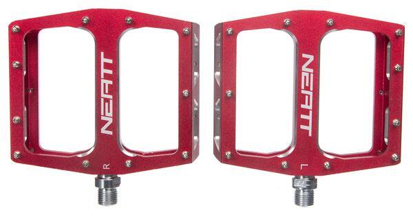 NEATT Coppia di pedali Neatt Attack V2 XL 11 Pin Flat Rosso