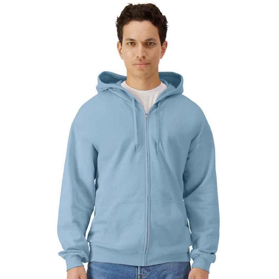 Gildan Mens Softstyle Fleece Midweight Full Zip Hoodie