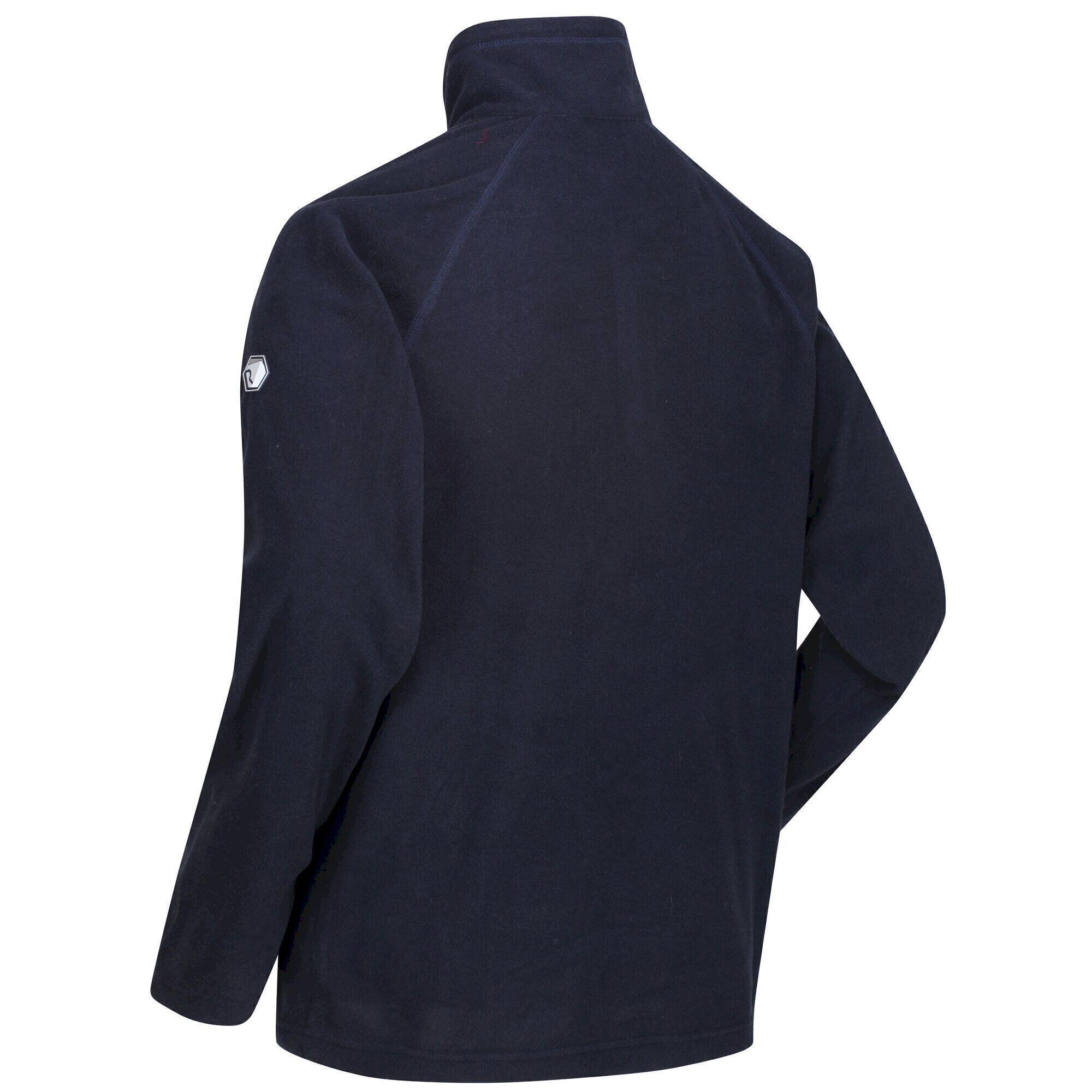 Great Outdoors Mens Montes Fleece Top (Navy) 3/5