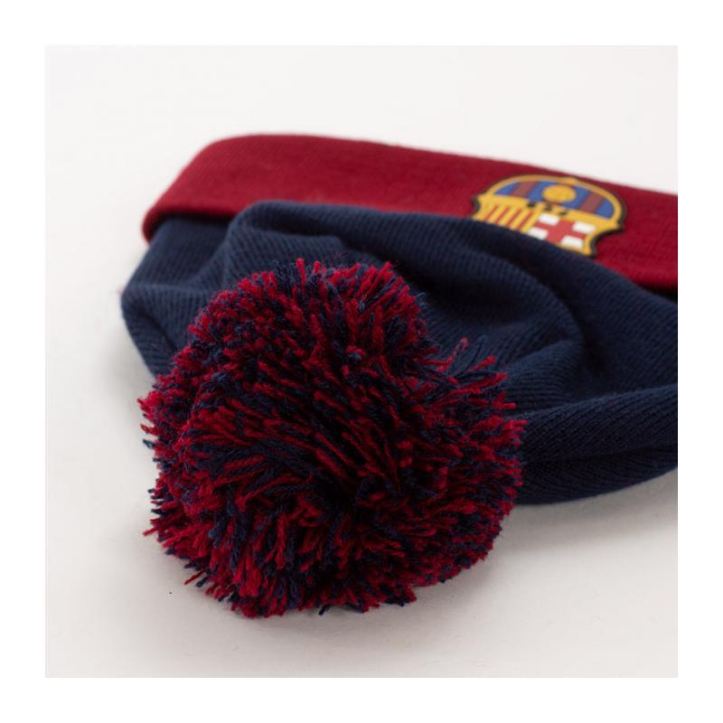 Czapka FC Barcelona beanie - oficjalna licencjonowana