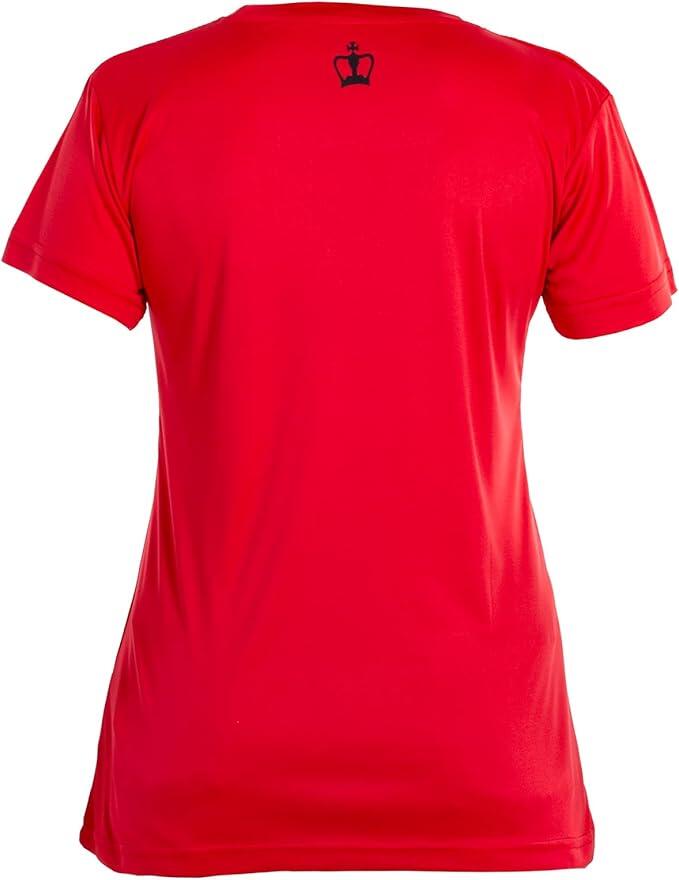 Camiseta Mujer Black Crown Coya Roja 100% Poliéster Transpirable y Ligera 3/4