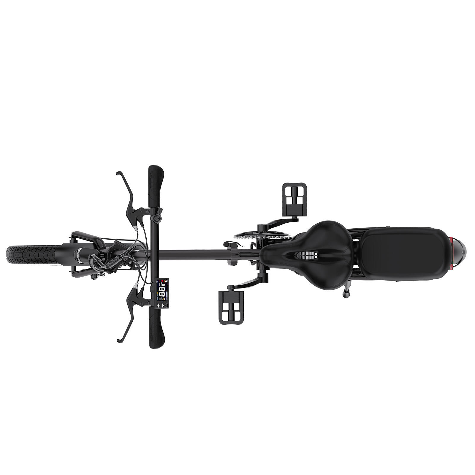 Faltbares Elektrofahrrad 250W – kompakt und leicht – EVERCROSS EK5 Schwarz 6/7