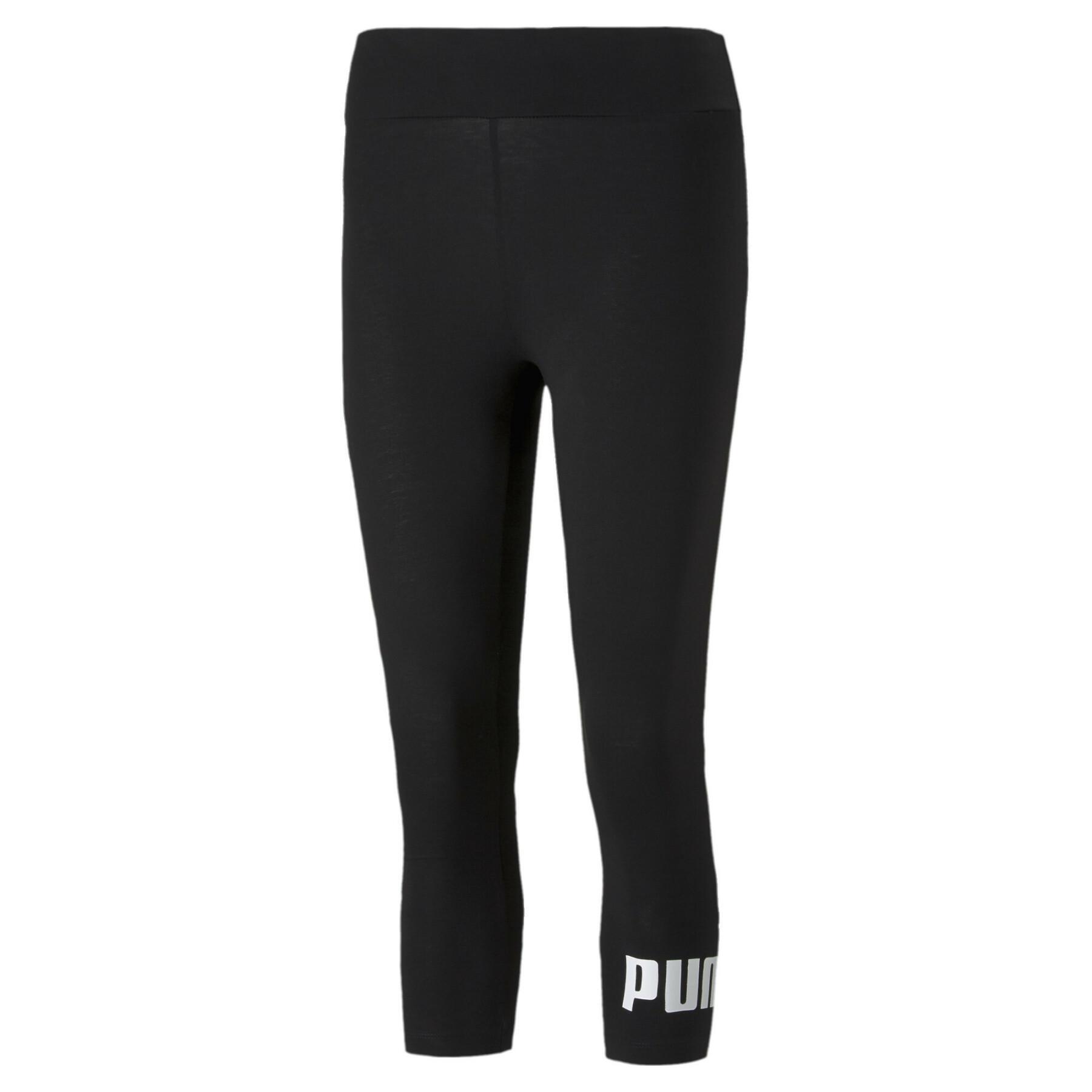 Leggings 3/4 con logo Essentials donna PUMA Black 7/7