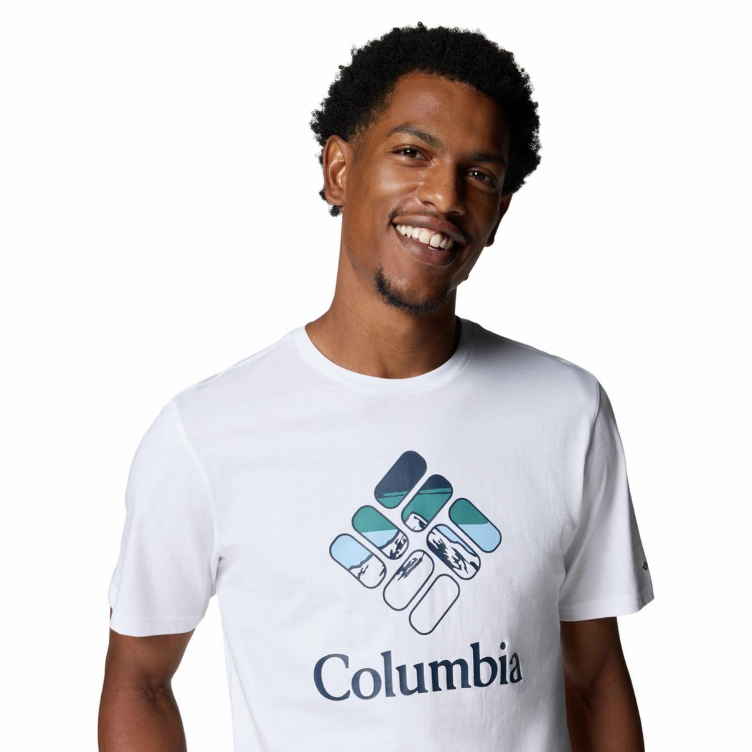 Columbia Camiseta Rapid Ridge Blanco 3/4