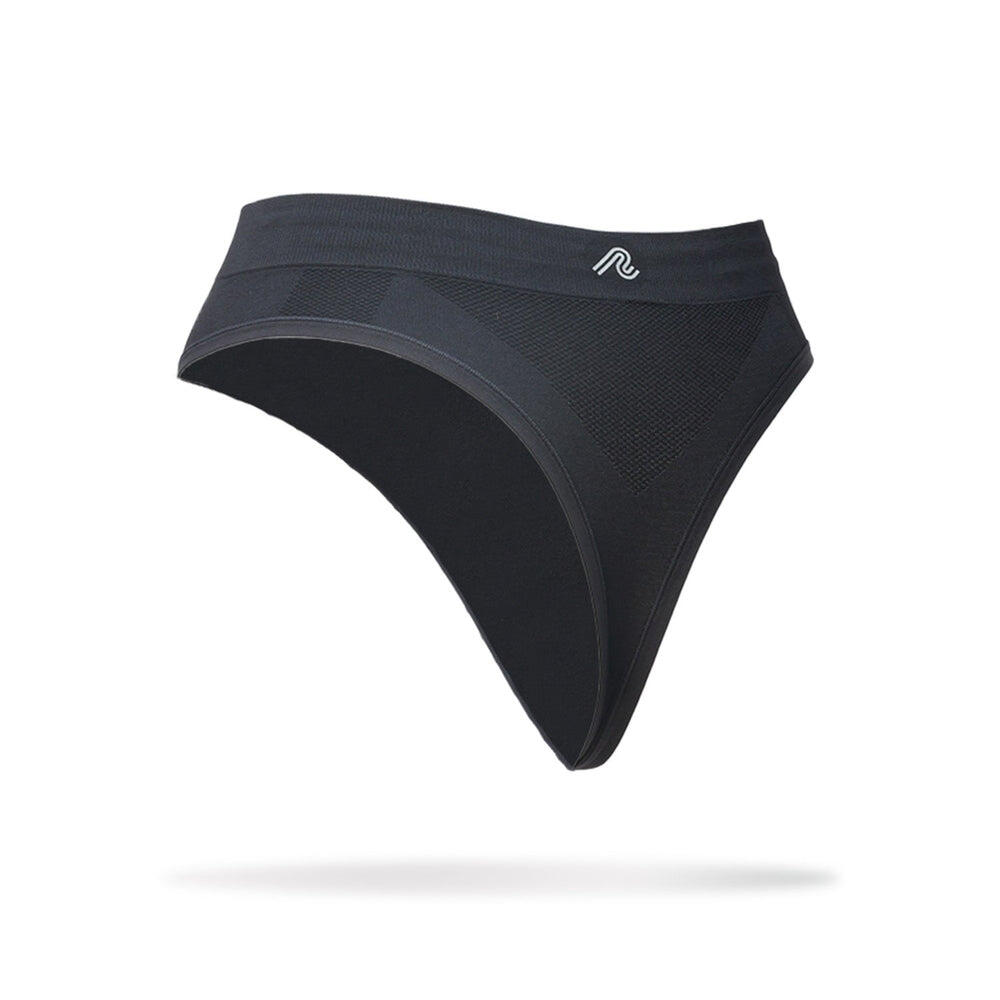Women's Running Thong - Black (M) 2/6