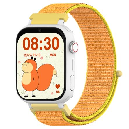 DCU TECNOLOGIC Reloj Inteligente KIDS PRO GPS & videollamadas negro/correa tela naranja
