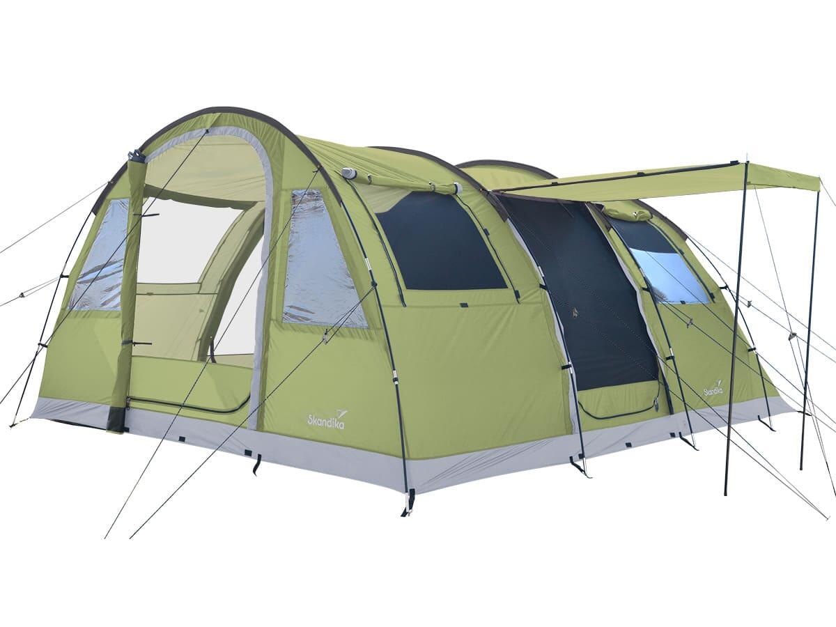 SKANDIKA Tienda de campaña - Gotland 5 Protect - 2 cabinas oscuras - mosquiteras