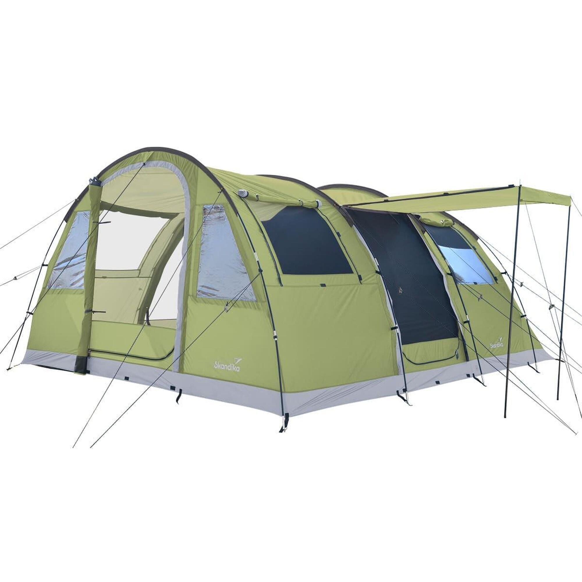 Skandika - Tente Familiale De Camping Tunnel Gotland 5 - 5 Personnes - 1 Cabine Sombre - Tente - Vert - Decathlon