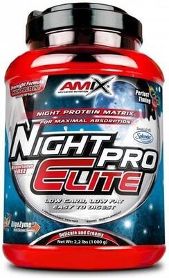 Amix NightPro Elite 1 Kg - Bajo en Grasas y Fácil de Digerir / Máxima Absorción