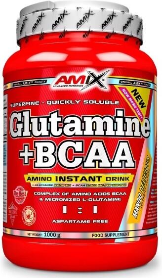 AMIX Glutamine + bcaa - 1kg Frutas do Bosque da Amix Nutrition