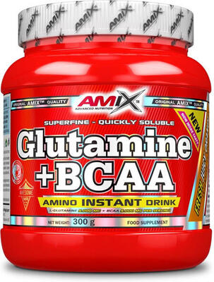 Glutamine + bcaa - 300g cola amix nutrition
