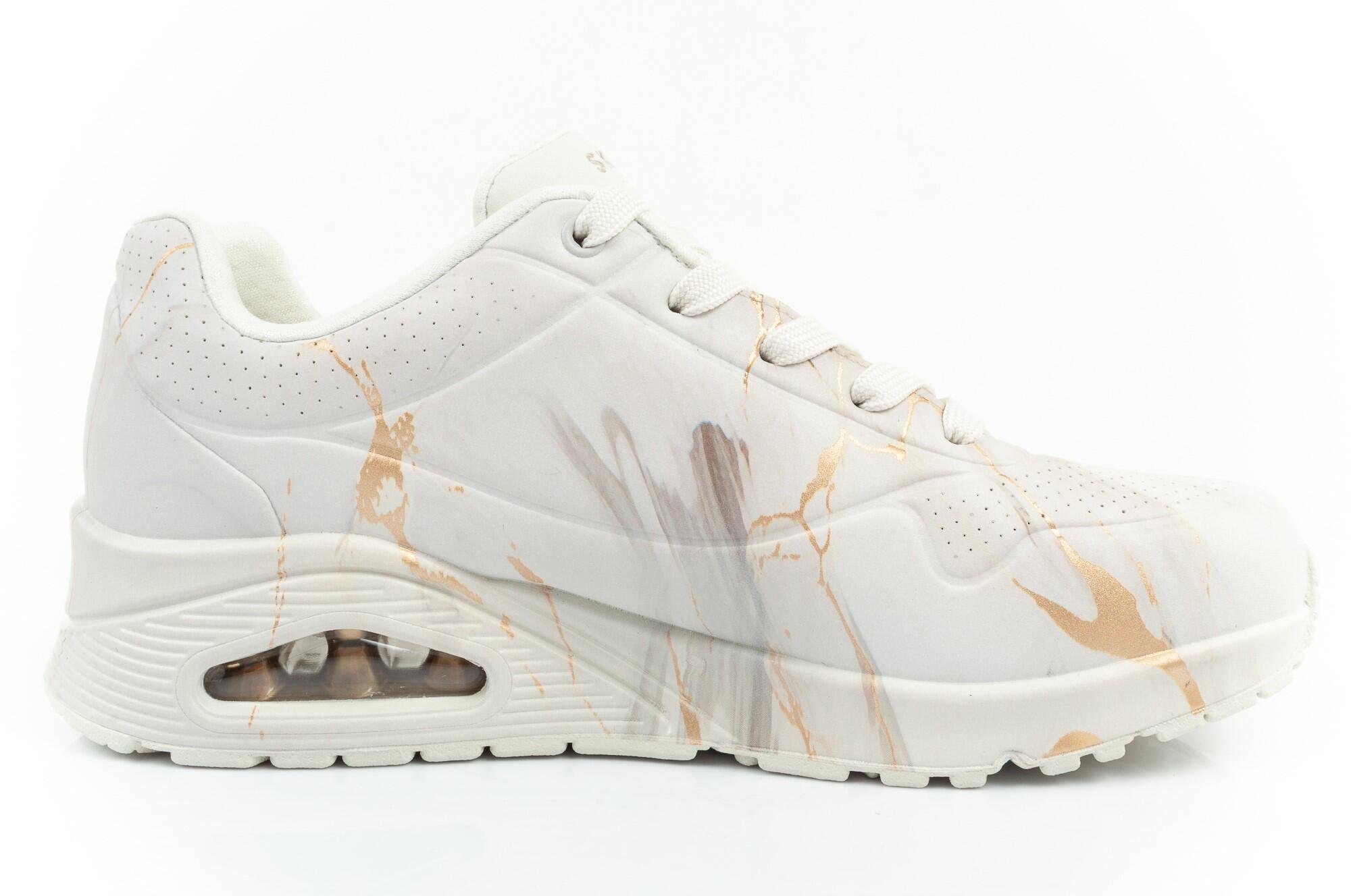 Skechers Uno - Marbel Marvel Trainers-Off White 5/7