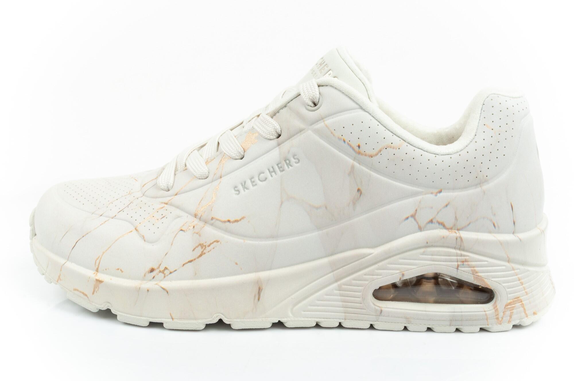Skechers Uno - Marbel Marvel Trainers-Off White 2/7